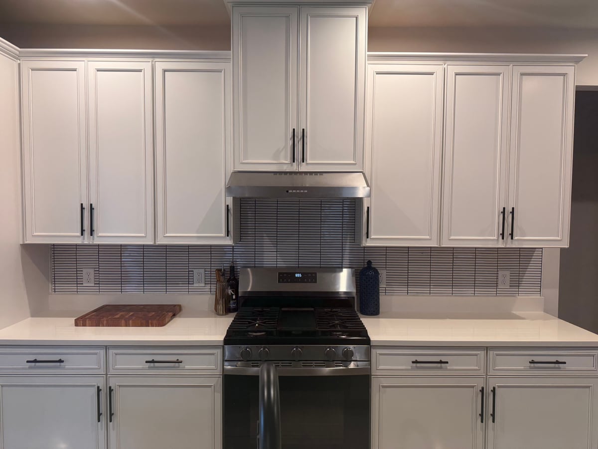Kitchen Backsplash — Linear Tile